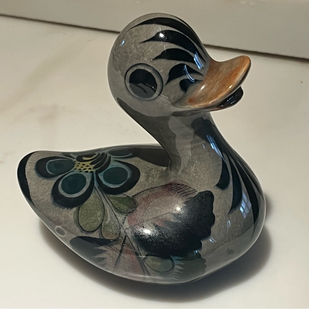 Tonala Mexico Ceramic Duck Figurine